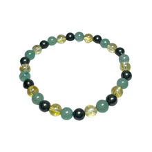 Load image into Gallery viewer, Aventurine, Citrine, Pyrite | Peace, Power, Protection Bracelet
