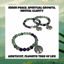 Load image into Gallery viewer, Amethyst + Fluorite Tree of Life
